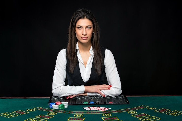 Live-dealer tables Live dealer table with real cards